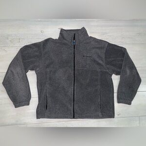 Columbia Charcoal Color Men’s Fleece Full Zip Jacket, Size L